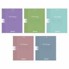 ТЕТРАДЬ 12Л. КЛ. "COLOR SET" (HATBER) Б/Б,ПЛАСТ.ОБЛ.,АСС-Т