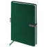 Ежедневник датированный 2026 А5 138x213 мм, BRAUBERG "Inspiration", под кожу, цветной срез, темно-зеленый