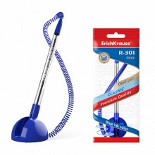 РУЧКА ШАР. НА ПОДСТАВКЕ "ERICH KRAUSE R-301 DESK PEN" 1,0 ММ СИНЯЯ