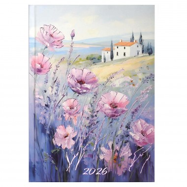 ЕЖЕДНЕВНИК 2026 А5 ЛАМИНИР.ФЕНИКС+ "ЦВЕТЫ ТОСКАНЫ"