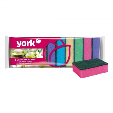 ГУБКА Д/ПОСУДЫ "YORK" "ДЖАМБО" 10ШТ.