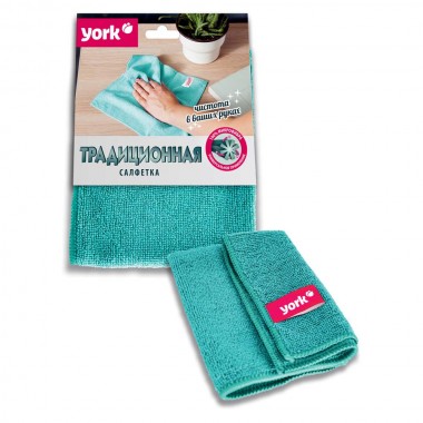 САЛФЕТКА ИЗ МИКРОФИБРЫ "YORK" 30х30 (1ШТ.)