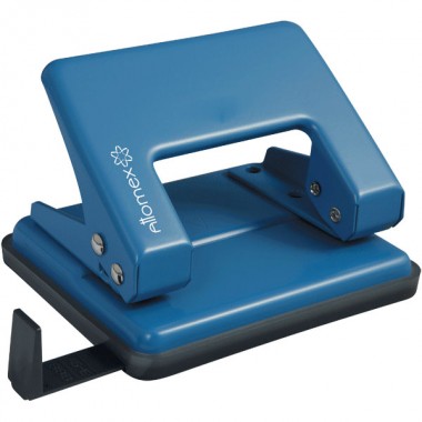 ДЫРОКОЛ "ATTOMEX" НА 20Л. МЕТАЛЛИЧЕСКИЙ СИНИЙ, С ЛИНЕЙКОЙ