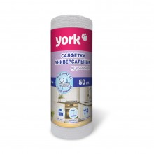 САЛФЕТКИ УНИВЕРСАЛЬНЫЕ "YORK" 25х25 (50ШТ/РУЛ)