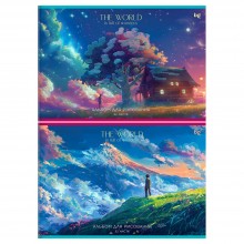 АЛЬБОМ Д/РИС. А4 32Л.СКРЕПКА "ЧУДЕСНЫЙ МИР" (BG) БЛЕСТКИ АСС-Т