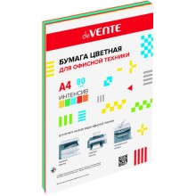 БУМАГА ОФИСНАЯ ЦВЕТНАЯ А4 "DEVENTE" 50Л. 80Г. ИНТЕНСИВ 5 ЦВ.