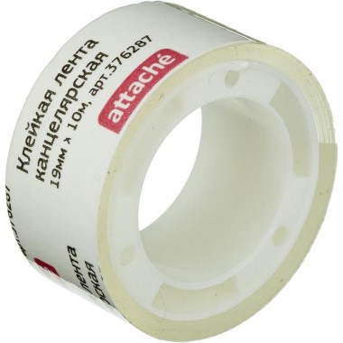 КЛЕЙКАЯ ЛЕНТА КАНЦ. 19ММх10М ATTACHE