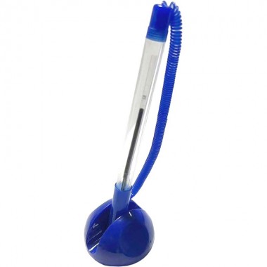 РУЧКА ШАР. НАСТОЛЬНАЯ НА ПОДСТАВКЕ ATTOMEX СИНЯЯ 0,7ММ СИНЯЯ