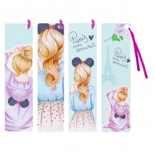 ЗАКЛАДКА Д/КНИГ КОКОС "PARIS" С ЛЕНТОЙ 4ШТ.