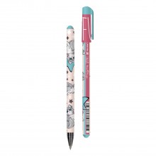 РУЧКА ШАР. BRUNO VISCONTI "HAPPYWRITE. FUNCOLOR. КОШКА" СИНЯЯ 0,5ММ