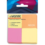 БУМАГА Д/ЗАМ.С ЛИП.КРАЕМ DEVENTE 40х50 НЕОН 4ЦВ. 50Л.