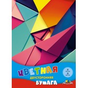 БУМАГА ЦВЕТНАЯ А4 8Л. 8ЦВ. ДВУСТОР. НЕМЕЛОВ. "ЦВЕТНАЯ АБСТРАКЦИЯ" (АППЛИКА) СКОБА