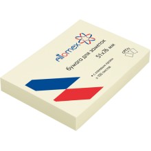 БУМАГА Д/ЗАМ.С ЛИПКИМ КРАЕМ ATTOMEX 51х76 ПАСТЕЛ. ЖЁЛТ. 100Л. БУМАГА Д/ЗАМ.С ЛИПКИМ КРАЕМ ATTOMEX 51х76 ПАСТЕЛ. ЖЁЛТ. 100Л.