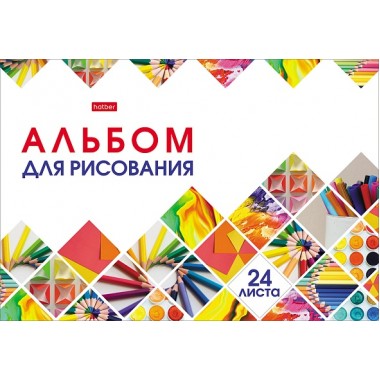 АЛЬБОМ Д/РИС. А4 24Л.СКРЕПКА "МОЗАИКА" (HATBER)