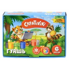 КРАСКИ ГУАШЕВЫЕ 06 ЦВ. 10МЛ "CREATIVIKI"