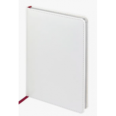 ЕЖЕДНЕВНИК НЕДАТИР. А5 BRUNO VISCONTI "SIDNEY NEBRASKA" БЕЛЫЙ С СЕРЕБРЯНЫМ СРЕЗОМ,КОЖ.ЗАМ.