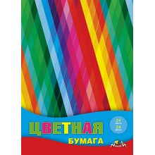 БУМАГА ЦВЕТНАЯ А4 24Л. 24ЦВ. НЕМЕЛОВ. (АППЛИКА) СКОБА