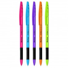 РУЧКА ШАР. BERLINGO "TRIBASE GRIP. COLOR ZONE" СИНЯЯ 0,7ММ С РЕЗИН.УПОРОМ,МАСЛ.ОСНОВА,АСС-Т