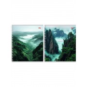 ТЕТРАДЬ НА ГРЕБНЕ 96Л. КЛ. "ГОРЫ И ХОЛМЫ" (ПРОФ-ПРЕСС) Б/Б,АСС-Т