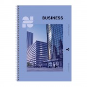 ТЕТРАДЬ А4 ТВ.ОБЛ. ГРЕБЕНЬ 160Л. КЛ. "BUSINESS" (BG) ГЛЯНЦ.ЛАМ.