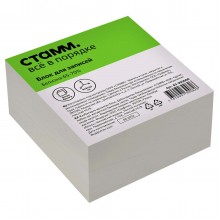 БУМАГА ДЛЯ ЗАМЕТОК БЕЛАЯ 90х90х50ММ "СТАММ" БУМАГА ДЛЯ ЗАМЕТОК БЕЛАЯ 90х90х50ММ "СТАММ"