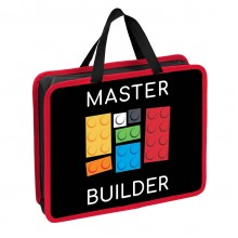 ПАПКА-ПОРТФЕЛЬ ПЛАСТ. А4+ КОКОС "MASTER BUILDER" 26х33х10СМ НА МОЛНИИ С РУЧКАМИ