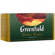 ЧАЙ Greenfield "Golden Ceylon" ЧЁРНЫЙ 25 ПАК.