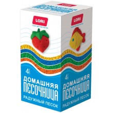НАБОР Д/ТВОРЧ. "РАДУЖНЫЙ ПЕСОК" 4ЦВ. ПО 80Г
