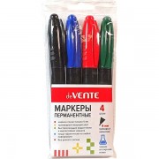 МАРКЕР ПЕРМАНЕНТНЫЙ НАБОР 4ЦВ. "DEVENTE" КОНУС 5,0ММ