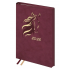 ЕЖЕДНЕВНИК 2026 А5 ESCALADA "ЗАМША" БОРДОВЫЙ С ЦВЕТНЫМ СРЕЗОМ,ТОНИР.БЛОК,КОЖ.ЗАМ.