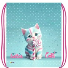 СУМКА ДЛЯ ОБУВИ ОНИКС "КОТИК КАРАМЕЛЬКА" 41х49СМ