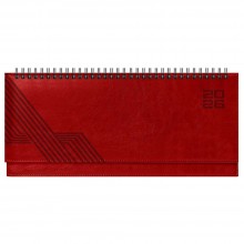ЕЖЕНЕДЕЛЬНИК 2026 ГРЕБЕНЬ 130х310ММ ESCALADA "САРИФ" КРАСНЫЙ КОЖ.ЗАМ.