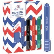 МАРКЕР ПЕРМАНЕНТНЫЙ "ATTOMEX" СИН. КОНУС 3,0ММ