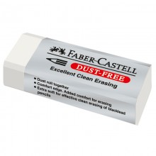 ЛАСТИК FABER-CASTELL "DUST-FREE" БЕЛЫЙ 62х21,5х11,5ММ