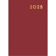 ЕЖЕДНЕВНИК 2025 А5 БУМВИНИЛ БОРДОВЫЙ ФИНСИБ