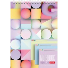 БЛОКНОТ А5 ГРЕБЕНЬ 80Л. КЛ. "MULTICOLOR" (HATBER) ТВ.ПОДЛ.,АСС-Т