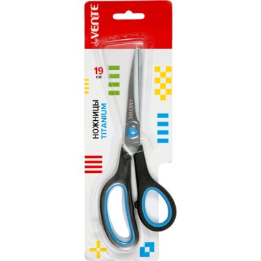 НОЖНИЦЫ КАНЦ. "DEVENTE TITANIUM" 190ММ ПРОРЕЗ. К-ЦА