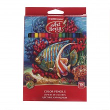 КАРАНДАШИ ЦВЕТНЫЕ "ARTBERRY" ("ЕК")18 ЦВ.ШЕСТИГРАННЫЕ