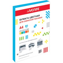 БУМАГА ОФИСНАЯ ЦВЕТНАЯ А4 "DEVENTE" 100Л. 80Г. ИНТЕНСИВ СИНЯЯ