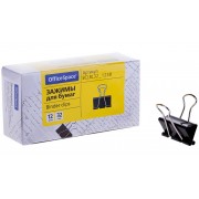 ЗАЖИМ ДЛЯ БУМАГ ЧЁРНЫЙ 32 ММ (12ШТ)