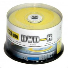 ДИСК DVD-R "MIREX" 16Х CAKEBOX 50ШТ.