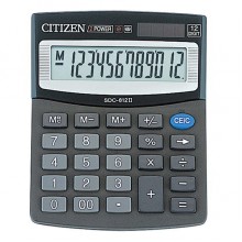КАЛЬК-Р НАСТ. 12 РАЗР. "CITIZEN" SDC-812