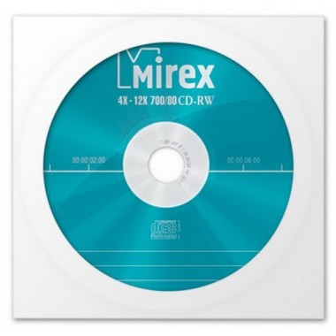 ДИСК CD-R "MIREX" STANDARD 48X БУМАЖНЫЙ КОНВЕРТ