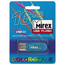 ФЛЭШ-НАКОПИТЕЛЬ 16 ГБ "MIREX ELF BLUE" USB 3.0