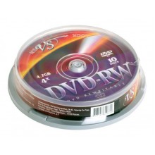 ДИСК DVD+RW "VS" 4Х CAKEBOX 10ШТ.